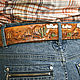 Order Leather belt men's - Prairie. schwanzchen. Livemaster. . Straps Фото №3