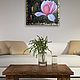 Painting with gold leaf 'Magnolia', oil on canvas. Pictures. Kind paintings by Irina Belozerova. My Livemaster. Фото №5