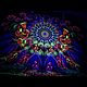 Luminous psychedelic canvas 'Cosmic monks gathering». Interior elements. Fractalika. My Livemaster. Фото №8