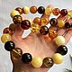 Order Beads from the Baltic amber,  Colors of autumn. Mark Amberstein, sale amber products. Livemaster. . Necklace Фото №3