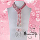 Women's tie 'Tenderness', Lariats, Moscow,  Фото №1