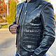 Crocodile and lamb leather jacket, Mens outerwear, Moscow,  Фото №1