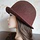 Felted hat 'Important meeting'. Hats1. Oksana Moleva. My Livemaster. Фото №4