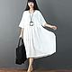 White dress with V-vorotnikom MIDI. Dresses. Buykud. Online shopping on My Livemaster.  Фото №2