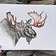 Чтой-то я такой влюблённый? Картина. Графика. Картины. Кот Баюр. Интернет-магазин Ярмарка Мастеров.  Фото №2