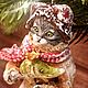 Котик Емеля. Елочные игрушки. ВАТНАЯ ЗИМА. Интернет-магазин Ярмарка Мастеров.  Фото №2