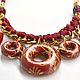 Decoration of the polymer gliny LOVE VINOUS! necklace and bracelet. Jewelry Sets. Multicraft studio. Online shopping on My Livemaster.  Фото №2
