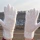 Gloves feather laced 'DOWN CHIC' goat. Gloves. KOZAmoDA (kozamoda) (kozamoda). Online shopping on My Livemaster.  Фото №2