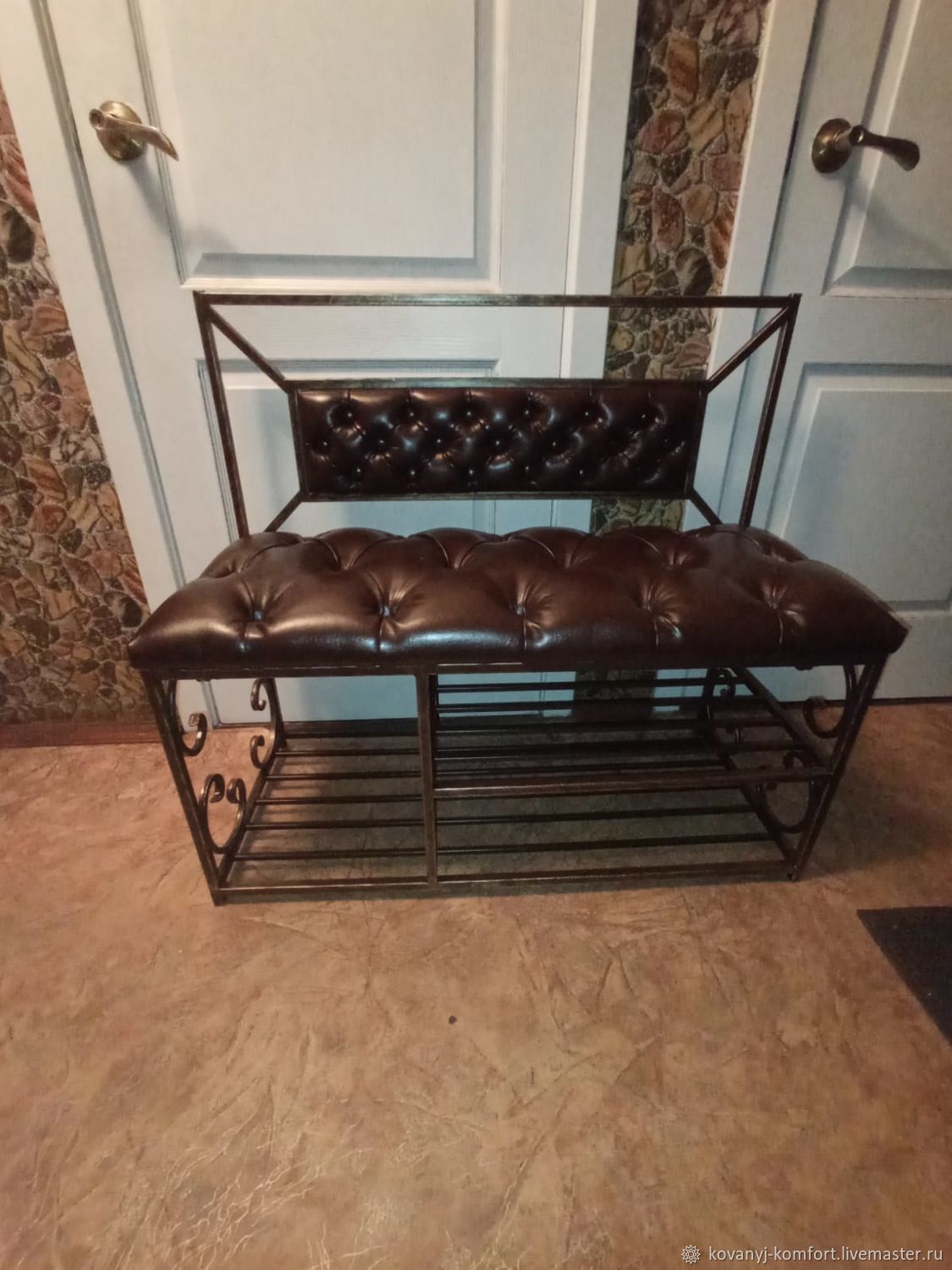 Банкетки: Калошница со спинкой в прихожую "Грета" – заказать на Ярмарке ...