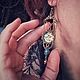 Серьги "Маргарита": красивый стимпанк, можно клипсы. Серьги классические. Украшения для настроения (irish-bijou). Интернет-магазин Ярмарка Мастеров.  Фото №2