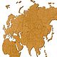 Mapa del mundo decoración de pared de madera marrón 180h108cm. World maps. mybestbox (Mybestbox). Интернет-магазин Ярмарка Мастеров.  Фото №2