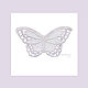 Embroidery applique butterfly Lilac lace openwork air FSL free. Applications. materials for creative Anna Sintez. Online shopping on My Livemaster.  Фото №2