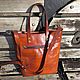 Author's leather bag Viola, handmade. Tote Bag. sumkiotmariyi (sumkiotmariya). Online shopping on My Livemaster.  Фото №2