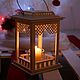 Candle lantern white ' Gazebo'. Candlesticks. a-studio. Online shopping on My Livemaster.  Фото №2