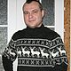 Мужской свитер Олени, Свитеры мужские, Новозыбков,  Фото №1