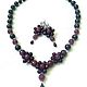 Necklace 'Garnet flower' and earrings: garnet, ruby, beads. Jewelry Sets. Dorida's Gems (Dorida-s-gems). My Livemaster. Фото №4