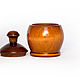 Cup for honey, salt, spices, spices Siberian Cedar salt shaker K43. Jars. ART OF SIBERIA. My Livemaster. Фото №5