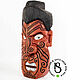 Order Carved mask made of wood 'Anger of the Maori'. Carved masks from Serg Bula. Livemaster. . Interior masks Фото №3