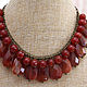 Honey necklace of carnelian and agate necklace red orange carnelian. Necklace. Ritasdreams (ritasdreams). My Livemaster. Фото №6