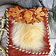 A small red leather bag with fox fur. Classic Bag. Chezarr. Online shopping on My Livemaster.  Фото №2