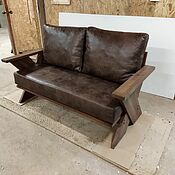 Для дома и интерьера handmade. Livemaster - original item Stylish sofa made of solid wood in Scandinavian style. Handmade.