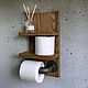 Holder for T.B. in Loft style made of solid oak 'Stand'. Holders. uloft. My Livemaster. Фото №4