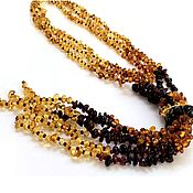 Работы для детей, handmade. Livemaster - original item beads: Beads-tie made of natural amber. Handmade.