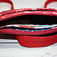Order Small Patchwork Handbag For Phone, For Walking, Russian Red. Svetlana (patchwork) patchwork. Livemaster. . Crossbody bag Фото №3