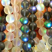 Материалы для творчества ручной работы. Ярмарка Мастеров - ручная работа Opal beads 2 colors white and black. pcs. Handmade.