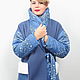 Order Blue wool coat with fur pockets. Yana Levashova Fashion. Livemaster. . Coats Фото №3