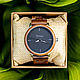 «Dune Black Walnut Wood» наручные часы из дерева и металла, Часы наручные, Москва,  Фото №1
