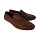Moccasins from Python. Men's loafers from Python. Moccasins from Python handmade. Men's shoes Python skin custom. Fashionable moccasins from Python. Economie loafers. Stylish men's shoes from Python
