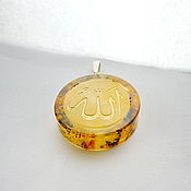 Infinity amber cabochons and pendants St-124