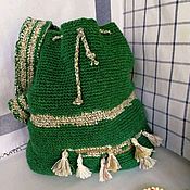 Сумки и аксессуары handmade. Livemaster - original item Green bag-bag in the style of 