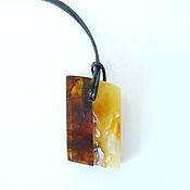 Украшения handmade. Livemaster - original item Domino pendant amber K-875. Handmade.