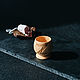Wooden shot glass (stack) made of Siberian cedar wood. R43, Shot Glasses, Novokuznetsk,  Фото №1