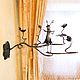 Order Candlestick ' Cricket on a branch '. Forged Art. Livemaster. . Sculpture Фото №3
