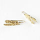 Crumpled earrings, gold earrings, broach earrings 2024 style. Earrings. Irina Moro. My Livemaster. Фото №5