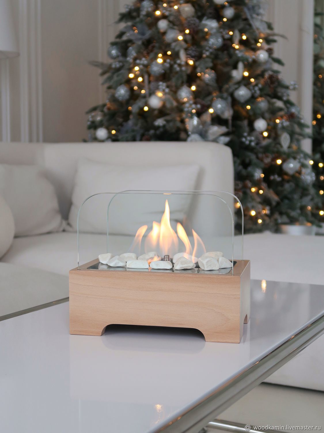Bio fireplace table Grunge 'Natural beech', Fireplaces, St. Petersburg,  Фото №1