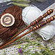 Wooden knitting needles 9mm/305mm made of birch, wooden knitting needles. N2, Knitting Needles, Novokuznetsk,  Фото №1