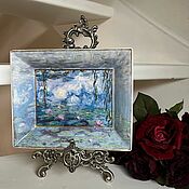 Винтаж handmade. Livemaster - original item Decorative plate by Claude Monet 