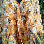 Валяное пальто "Осенние сумерки"