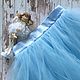 La falda de la portada de 'el globo Azul', tul, satén, Skirts, St. Petersburg,  Фото №1