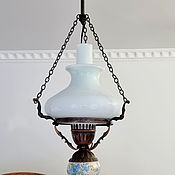 Настольная лампа с фарфоровой вставкой