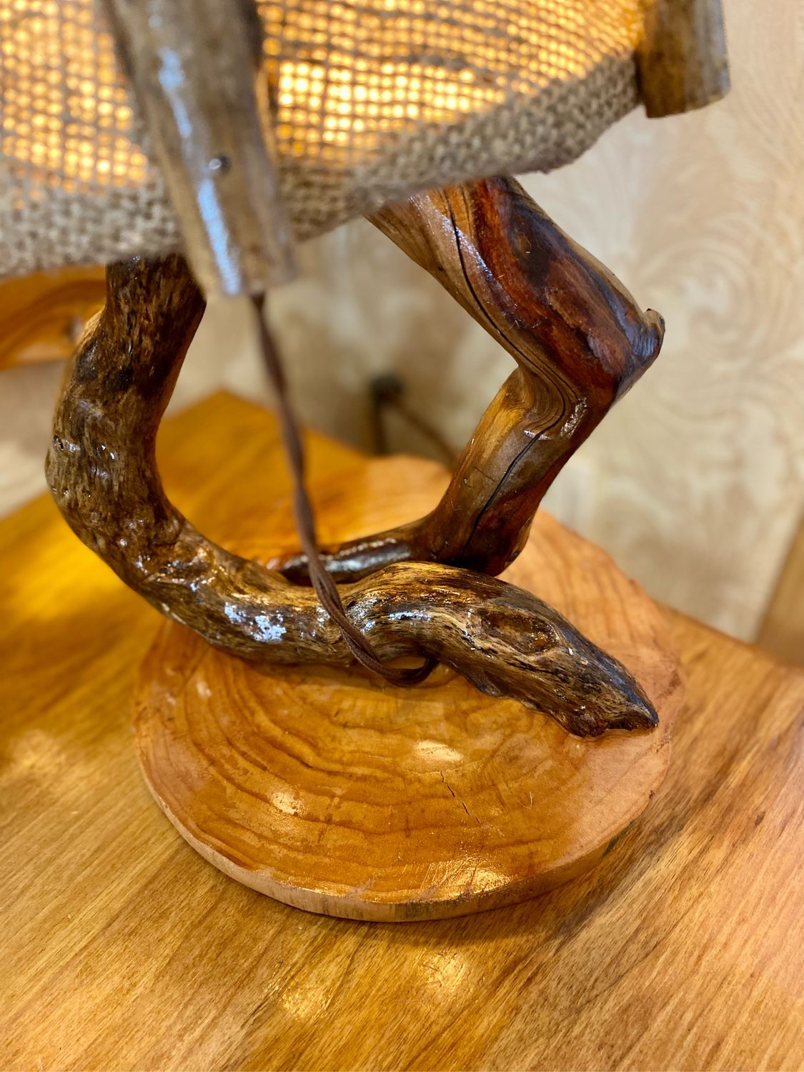 Светильник из дерева «ЛЕБЕДи»45 см купить в интернет-магазине Ярмарка ...