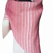 Аксессуары handmade. Livemaster - original item Bactus-scarf-shawl Pink Bud. Handmade.