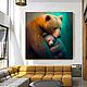 Картины на стену ручной работы с животными Медведи Живопись, Картины, Москва,  Фото №1