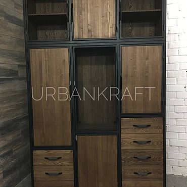 Шкафы: Шкаф лофт из массива ясеня. Urban Craft/Городское Ремесло. Мебель ручной работы - Ярмарка Мастеров Мебель ручной работы. Ярмарка Мастеров - ручная работа Шкафы: Шкаф лофт из массива ясеня. Handmade.