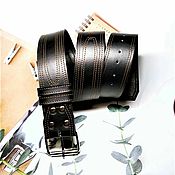 Аксессуары handmade. Livemaster - original item Straps: Classic belt under jeans 40 mm. Handmade.