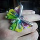 Ring silver "Butterfly" from silver with enamel, Rings, Pachuca (de Soto),  Фото №1
